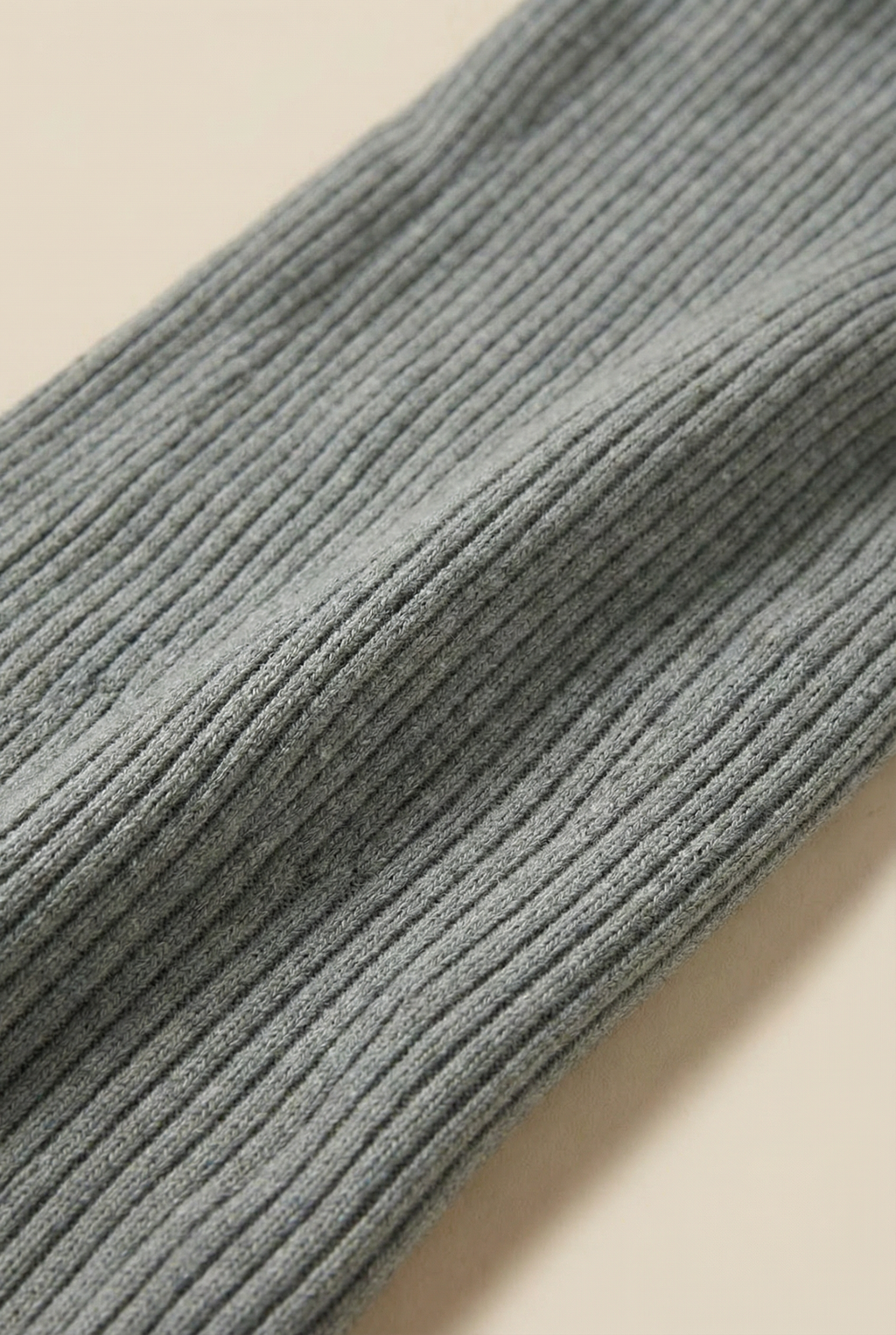 PREMIUM GREY RIBBED FLARED